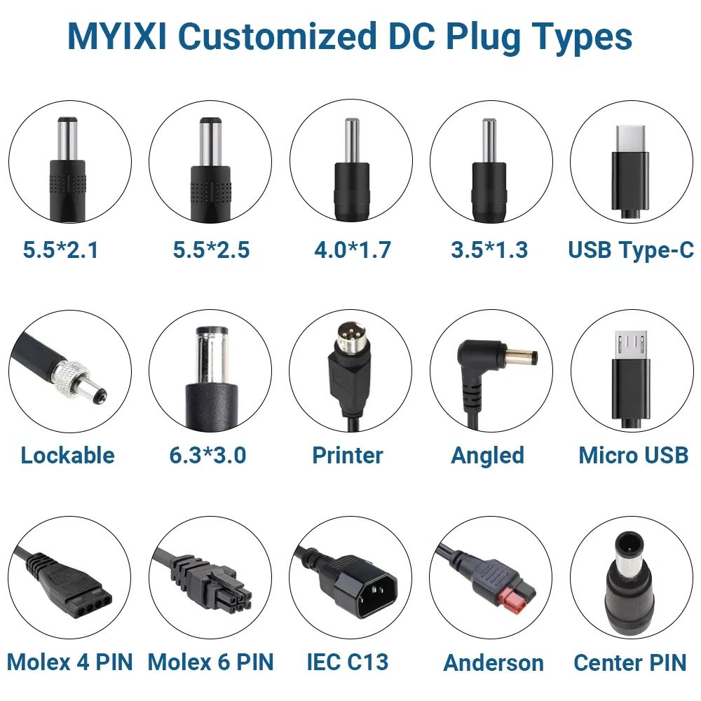 Wall Mount Adapter 48W OEM 12V 2A 1A 3A 4A 48W Kcc Kc Certificate Class II Wall-Mounted Power Adapter
