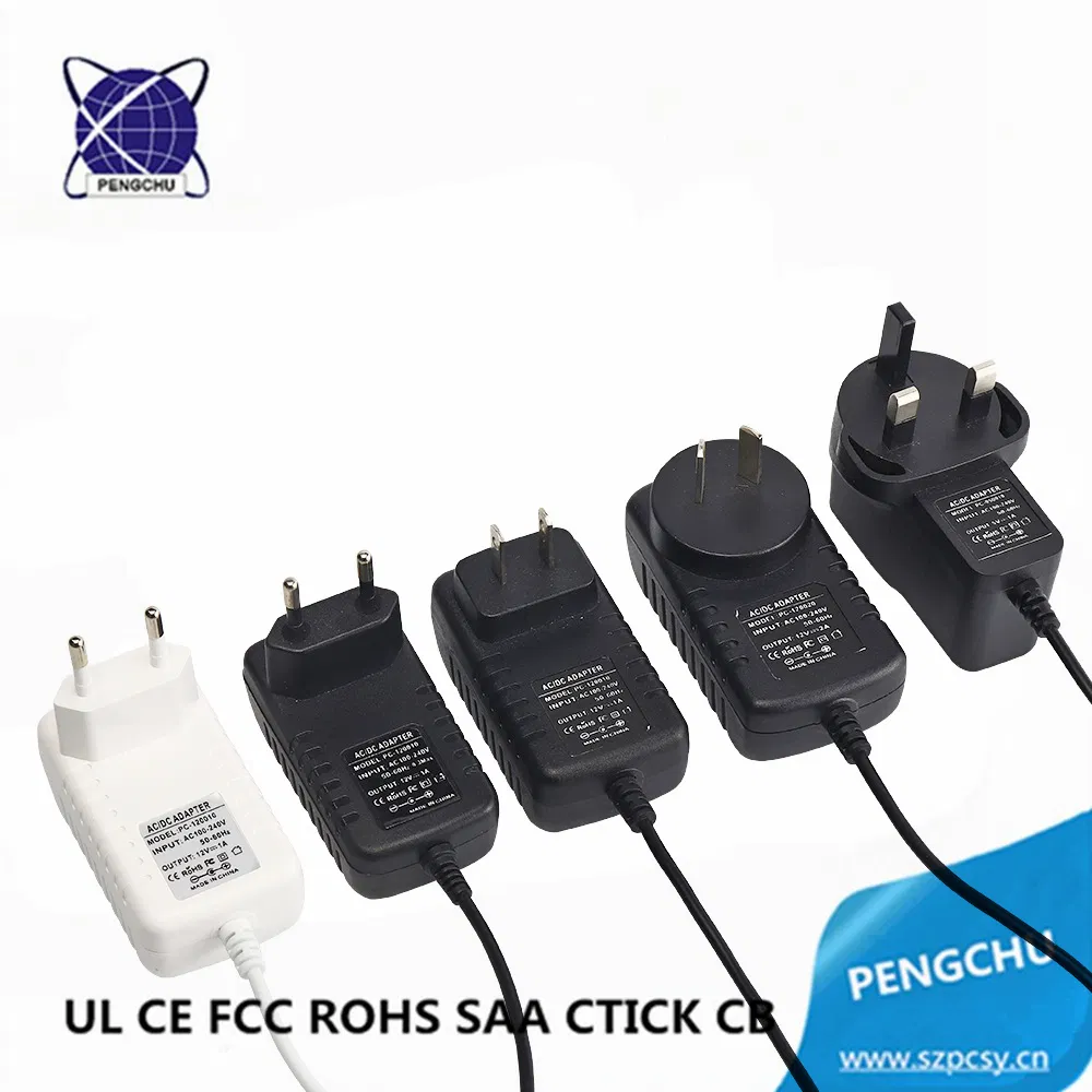 Wall Mounted 5V 6V 12V 14V 16V 18V 20V 24V 36V Power Adapter