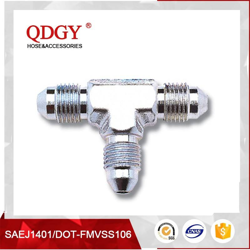 Qdgy -3 3/8X24 and -4 an 7/16 X 20 SAE Brake Line Male Female Fitting Adapter Tee