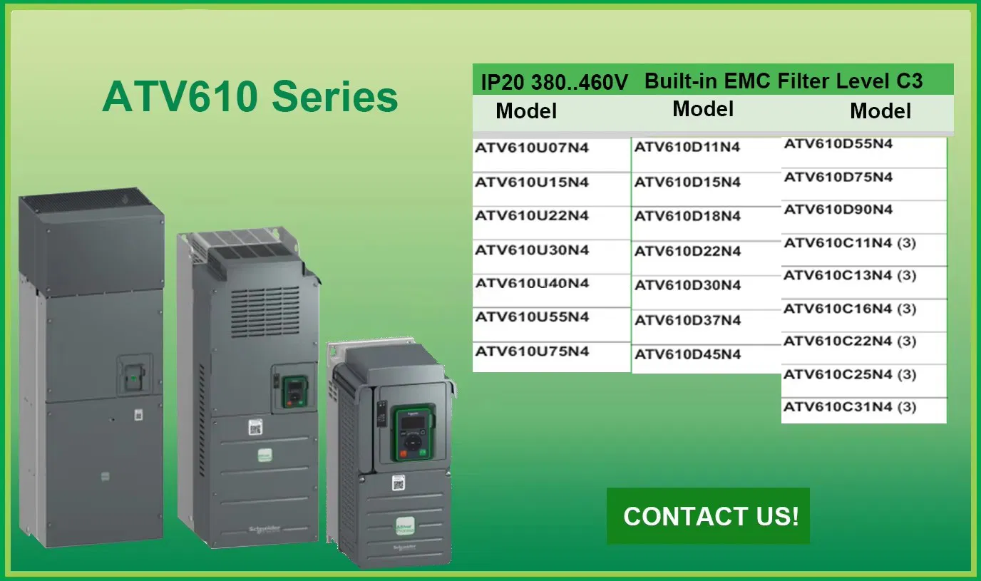 Schneider for ABB ATV610d11n4z Mini Inverter AC Control Industrial Equipment with Frequency Converter Three Phase Power