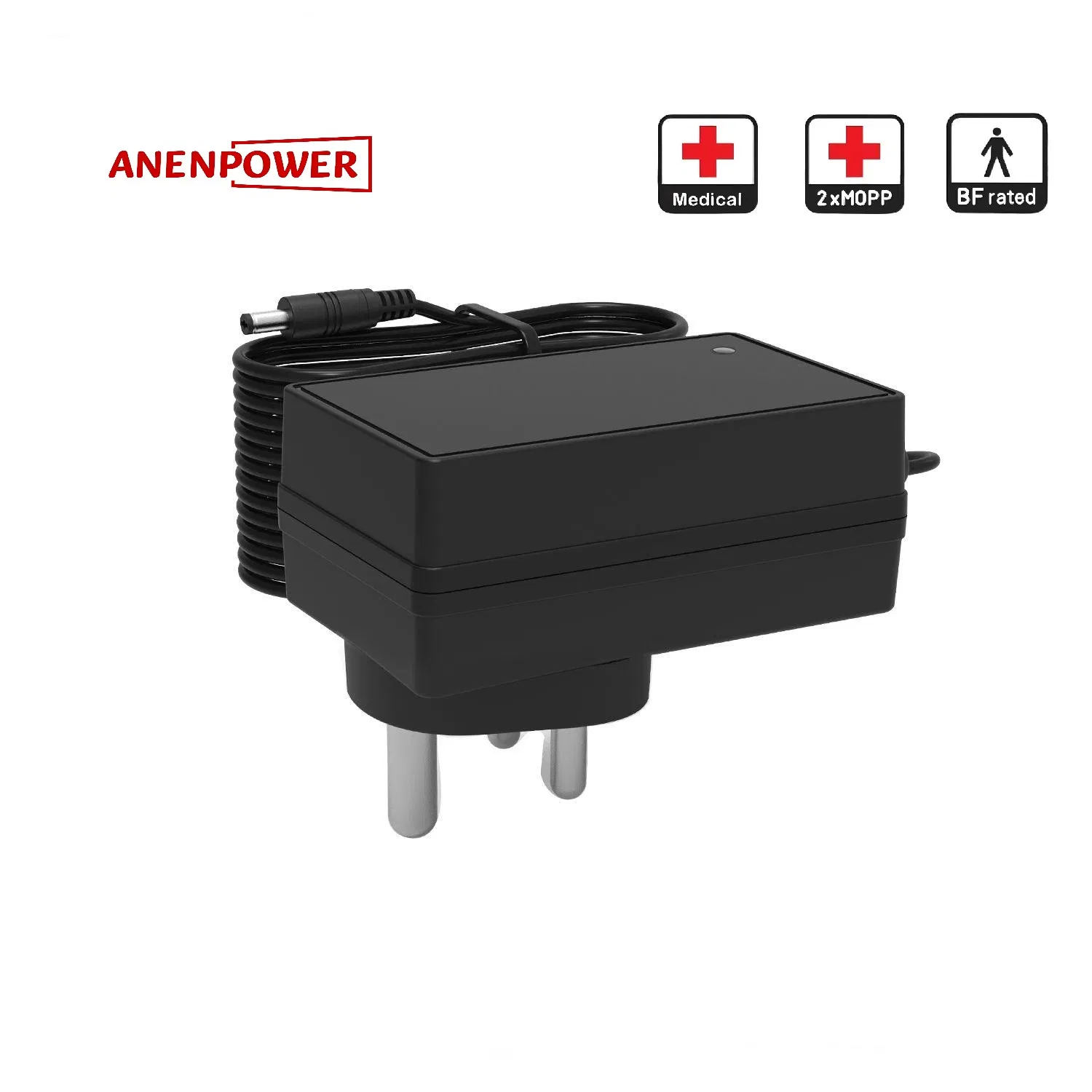 Japan Plug 12V 3A Medical Grade Power Adapter for Portable Ultrasound Peripheral Modules