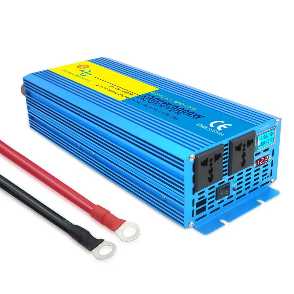 Voltage Converters 2500W 2.5kw 5000W DC 12V to AC 220V Pure Sine Wave Power Inverter for Universal Sockets
