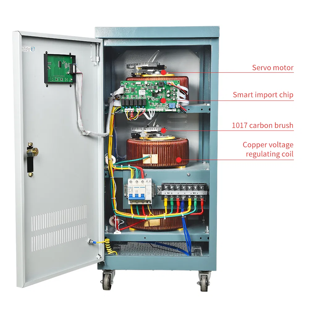 Mingch Tns-20kVA 30kVA 40kVA 50kVA 100kVA 120kVA Three Phase 380V 400V 415V 440V Servo Motor Automatic Voltage Regulator Stabilizer Factory Price