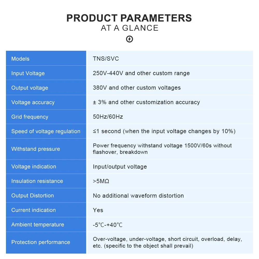 Mingch Tns-20kVA 30kVA 40kVA 50kVA 100kVA 120kVA Three Phase 380V 400V 415V 440V Servo Motor Automatic Voltage Regulator Stabilizer Factory Price
