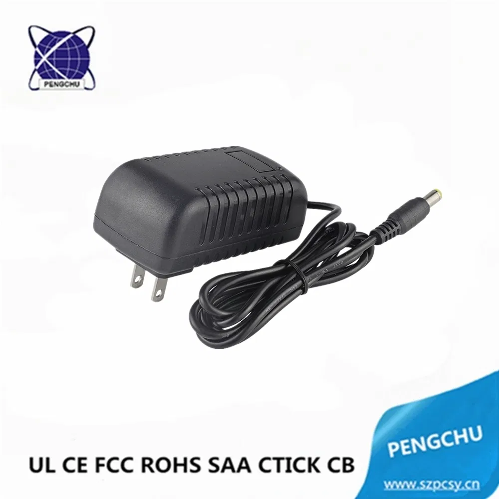 UL ETL CE FCC RoHS SAA C-tick CB Approved 24W 24V 1A Wall Mounted Power Adapter