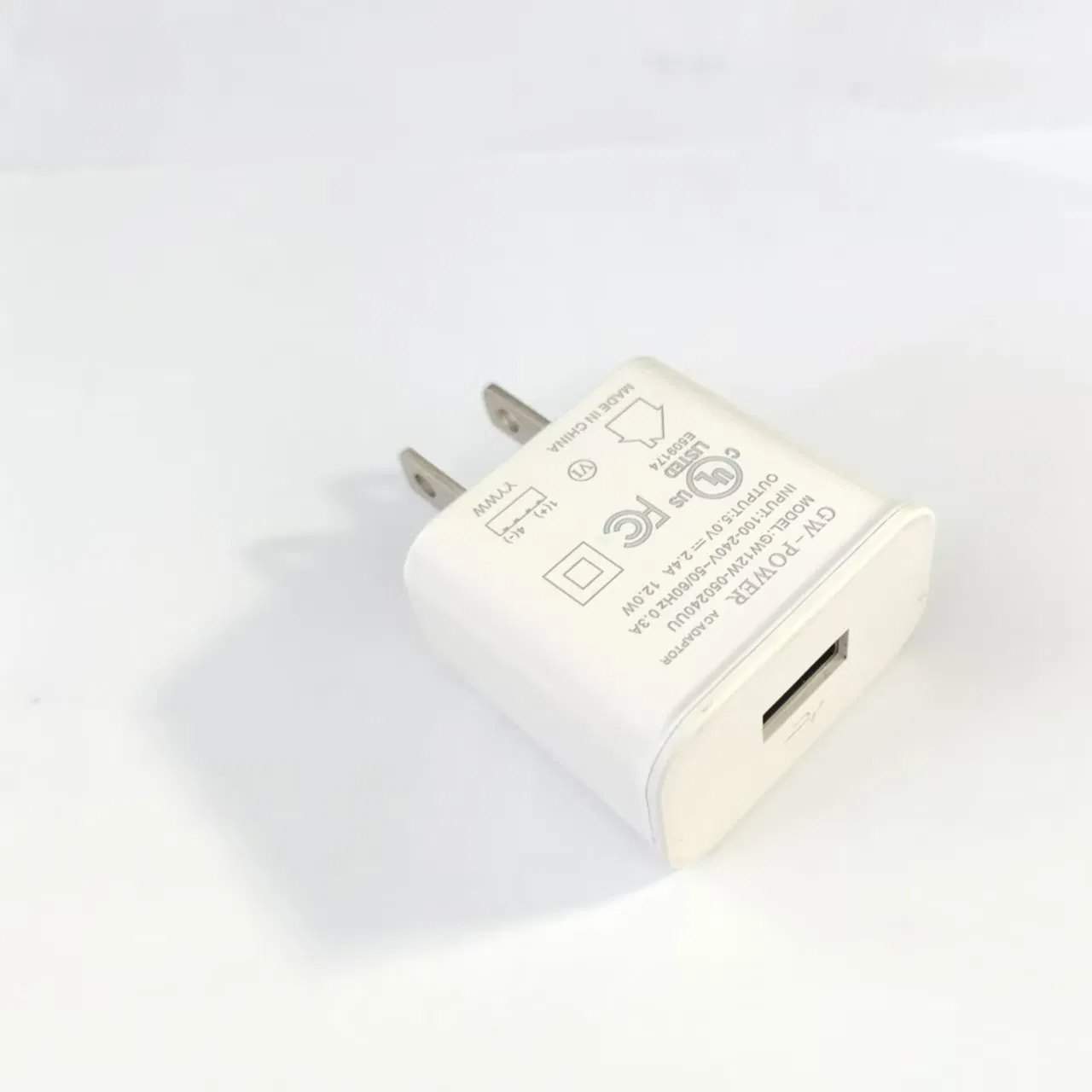 5V 1A UL Certified Wall Mount Small Compact Replacement USB Power Adapter