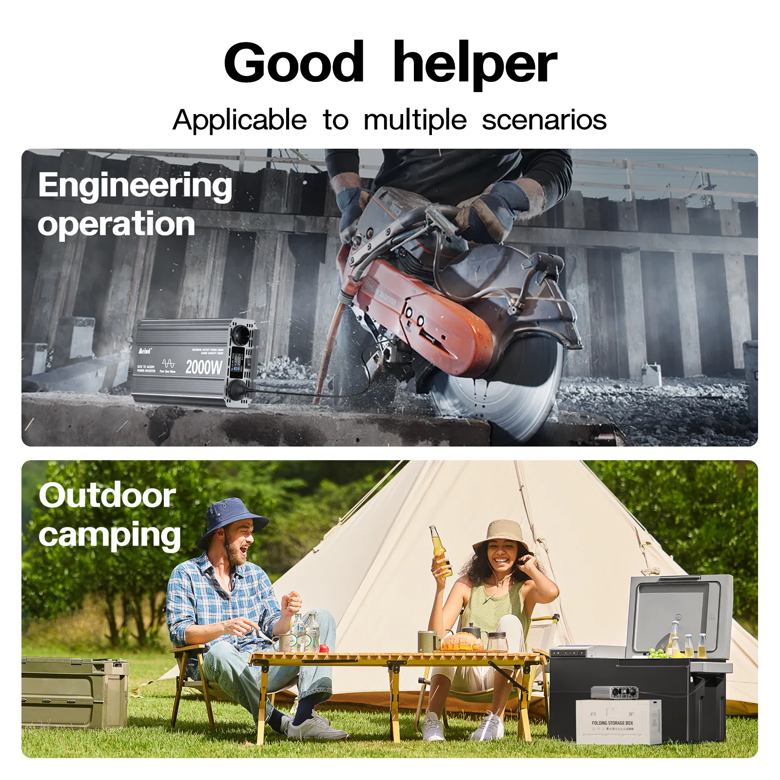 Power Inverter LCD Display