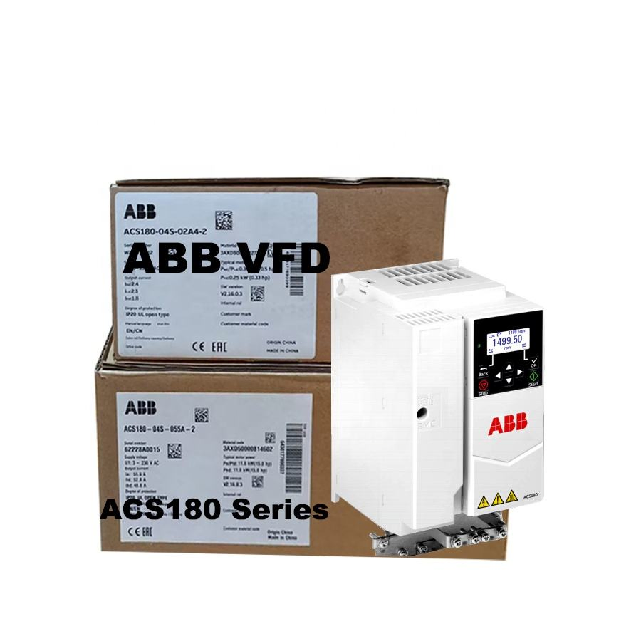 Hot Sale ABB VFD 22kw 48A 400V Acs180-04n-050A-4 ABB Frequency Converters 3 Phase Frequency Converter