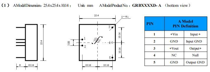 1W, 2W, 3W, 5W DC DC Converter Step-up DC-DC Converter
