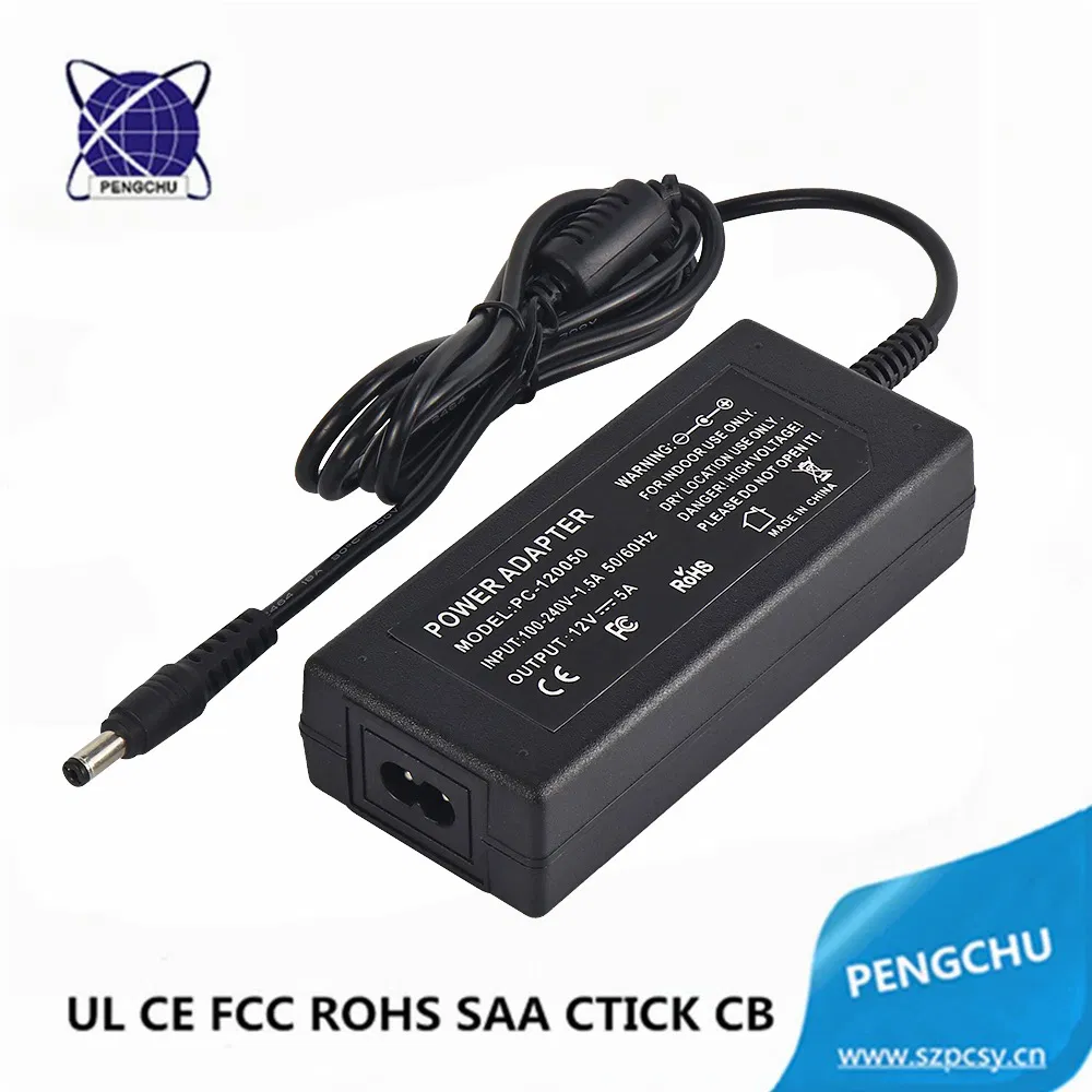UL ETL CE FCC RoHS SAA CB Listed 5V 12V 24V 36V 48V 1A 2A 3A 4A 5A 6A 10A 30W 36W 60W AC/DC Transformer/Power Supply/Switching Power Adapter for LED/LCD/CCTV