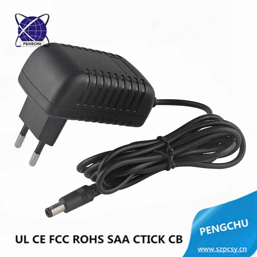 Wall Mounted 15V 1A 15W AC/DC Switch Mode Power Adapter for LED Light/LCD/CCTV Camera