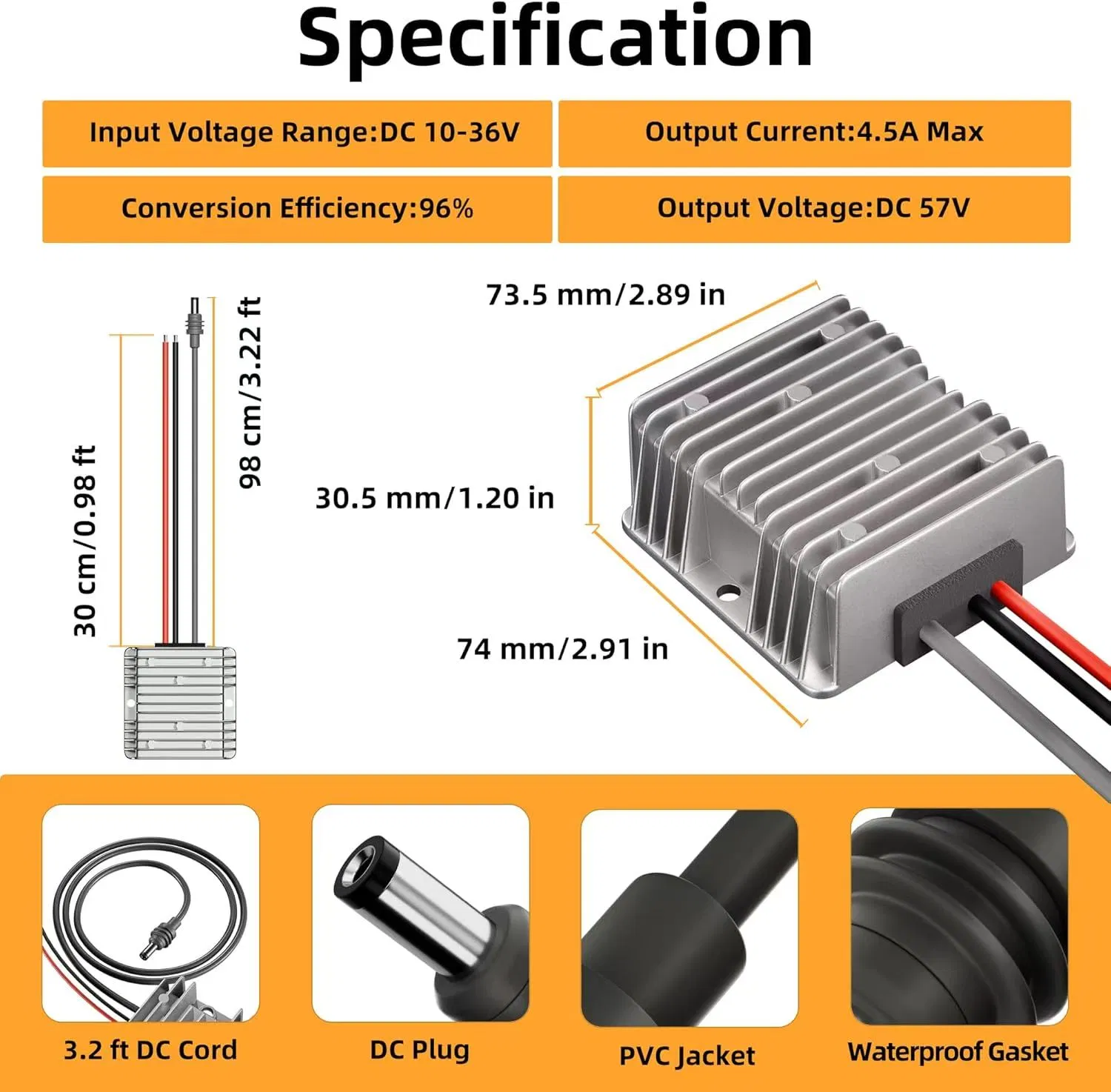 12V Step up to 48V DC-DC Voltage Converter for Starlink Gen2