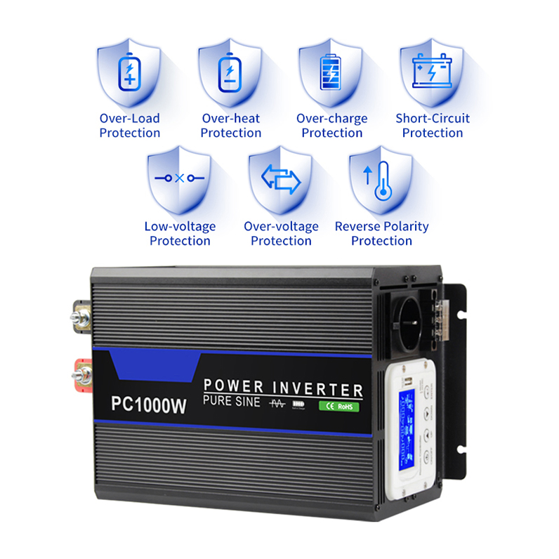 Fabricado En China Solar DC to AC Converter with LiFePO4 Battery Charger