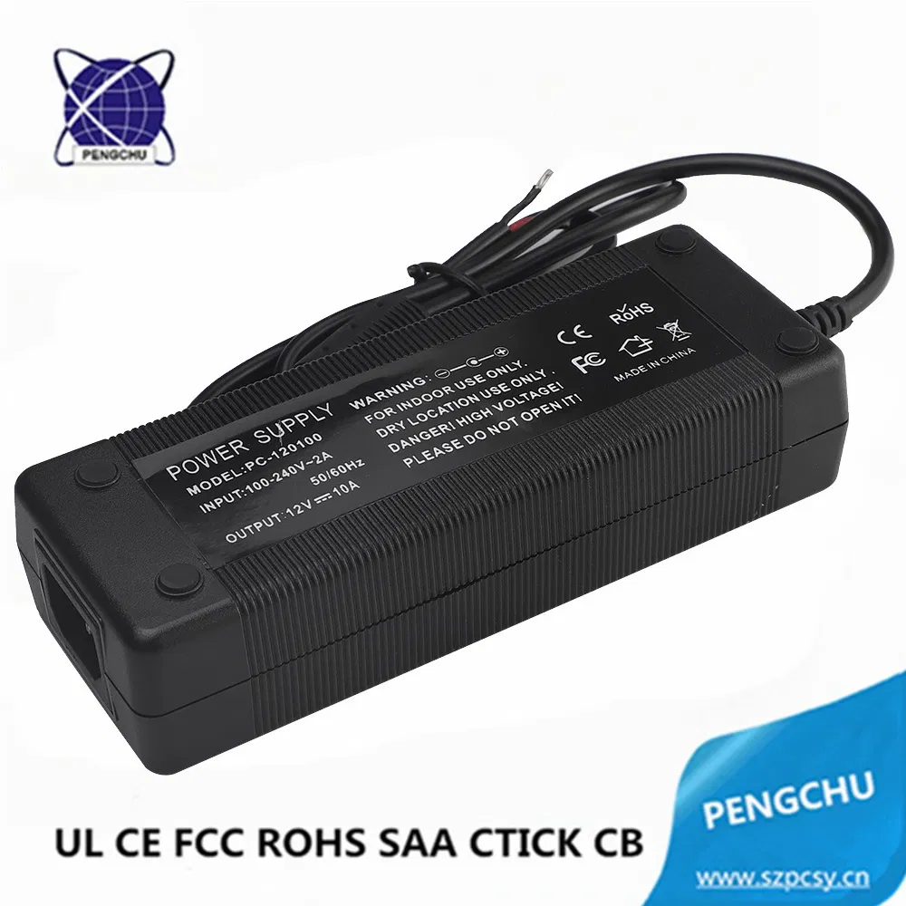 120W 12V 10A AC to DC Switch Mode Power Adapter