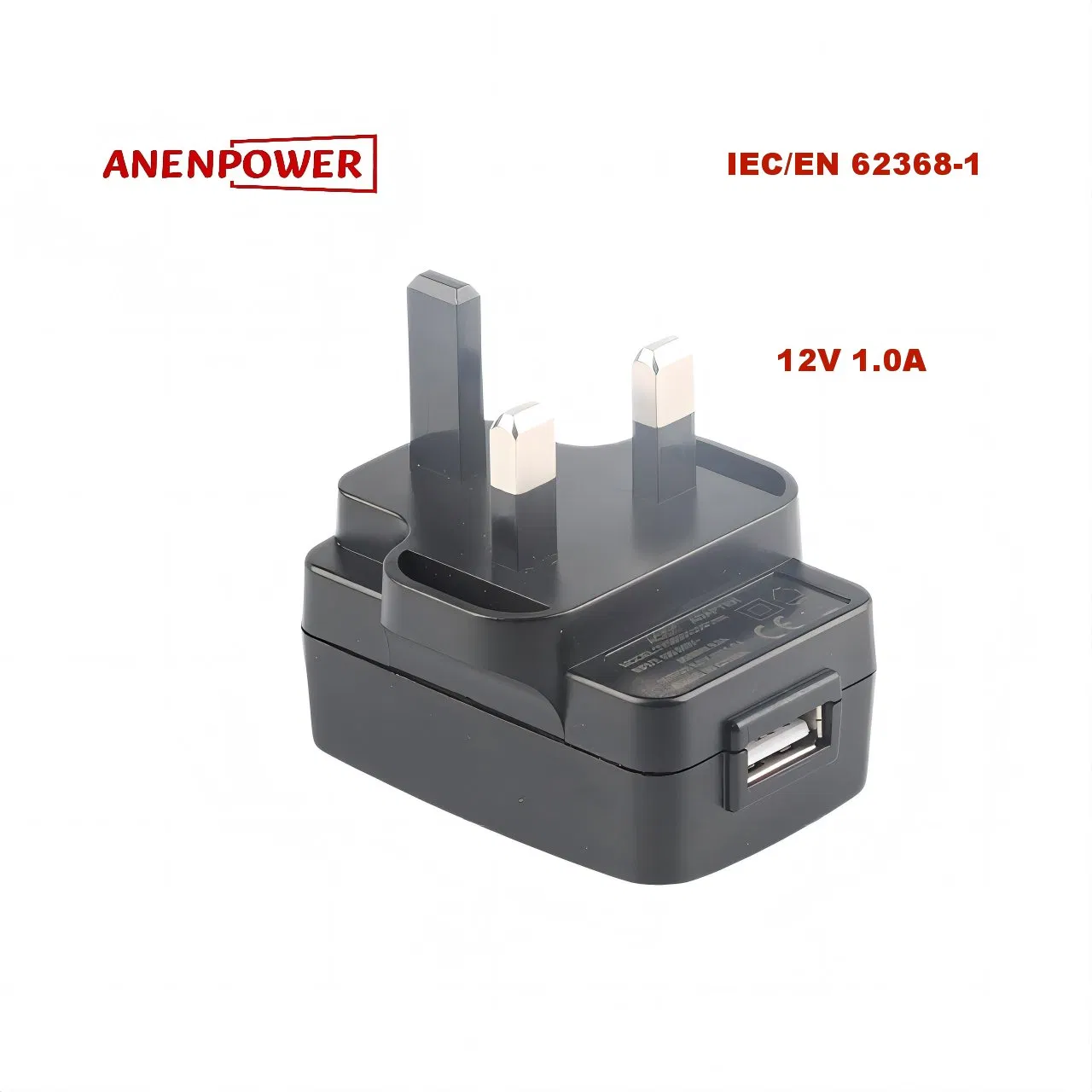 UL Certified 12V 1A AC Adapter UL 62368-1 Us Plug Power Supply 12W