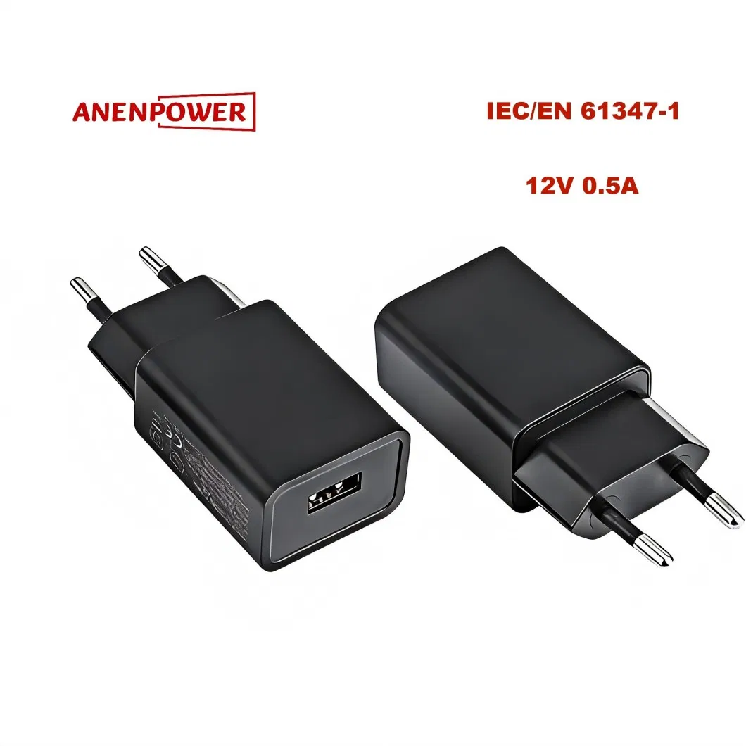 Ukca Certified 12V 0.5A AC Adapter UK Plug IEC/En 61347-1 Compliant Power Supply
