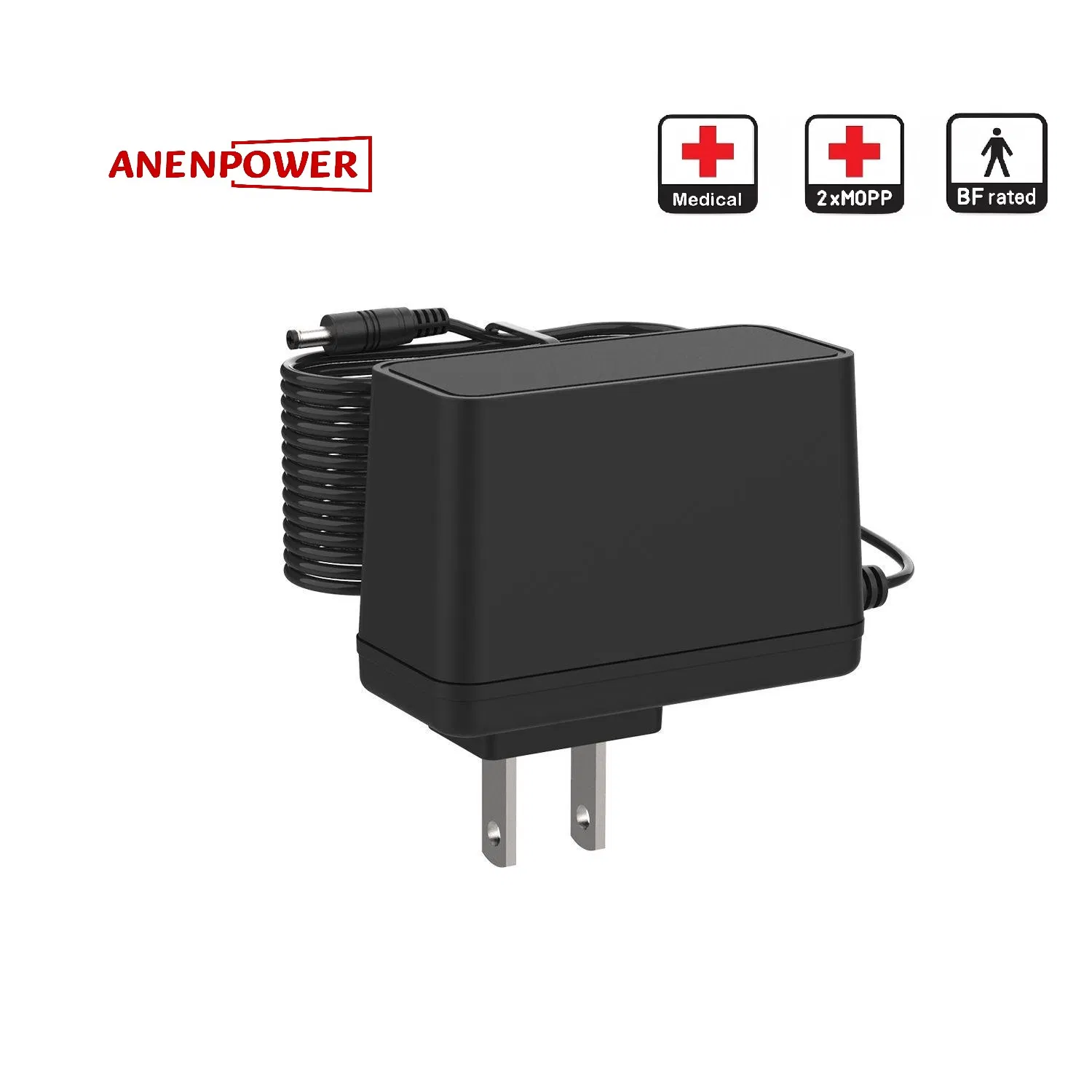 12V 2A Korea Plug Medical Grade AC DC Power Adapter Supply IEC/En 60601 Kc Certified for Handheld ECG Device
