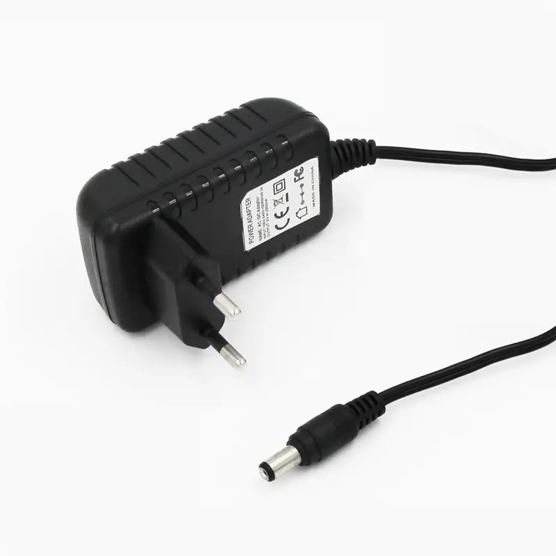 EU Plug Wall Mounted AC DC Power Adapter 9V 1.3A with 5.5*2.5mm DC Jack for LED Transforme