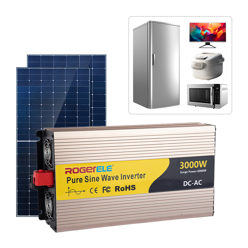 3000W/3kw 3000 Watt 12V/24V/48V DC to AC 110V/120V 220V Converter Pure Sine Wave Solar Power Inverter