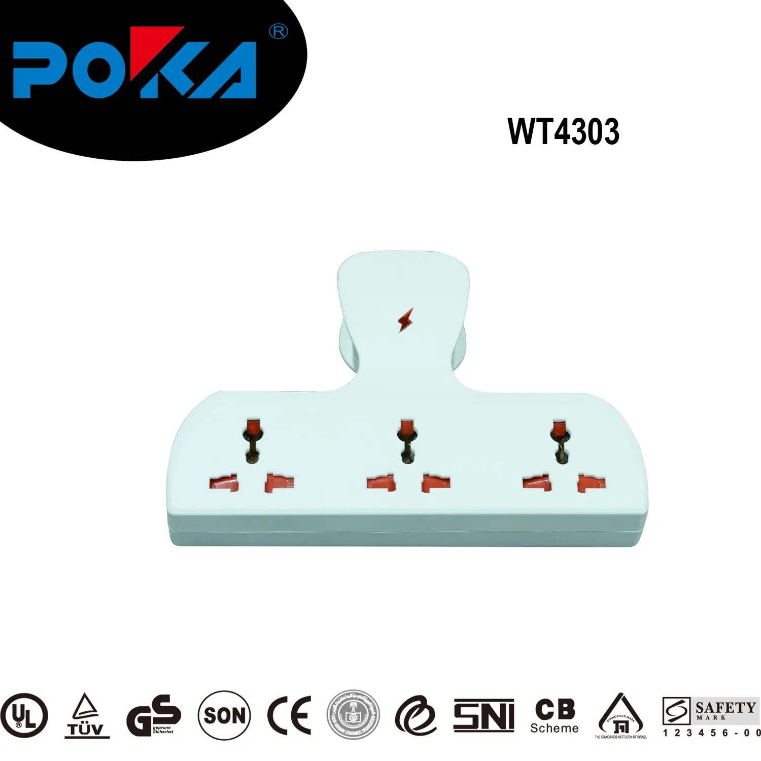Guangdong, China IP20 OEM/Poka Retractable Extension Cord T-Type Multi Adaptor