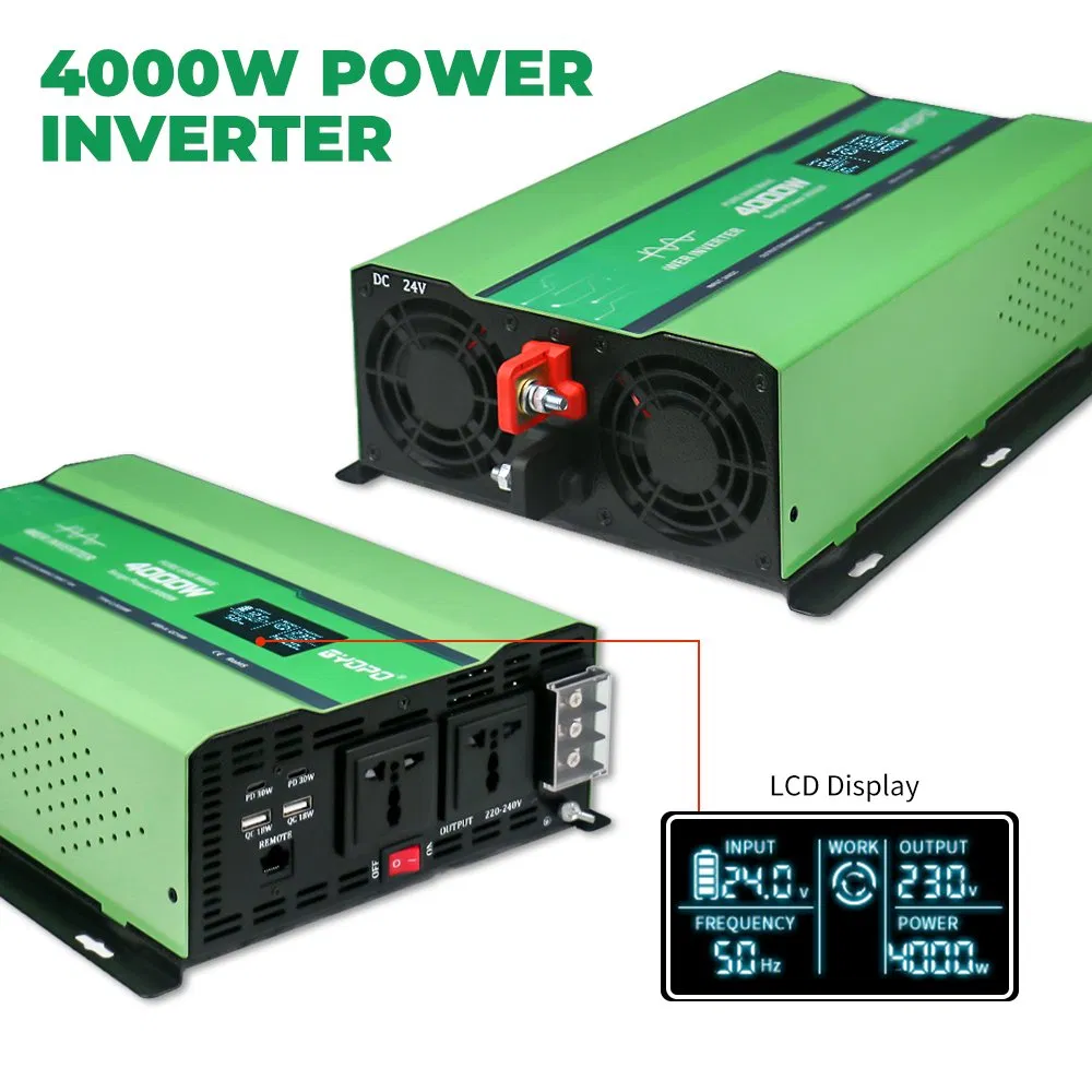 4000W DC 12V 24V to AC 220V off Grid Power Supply Power Converter for RV Camping