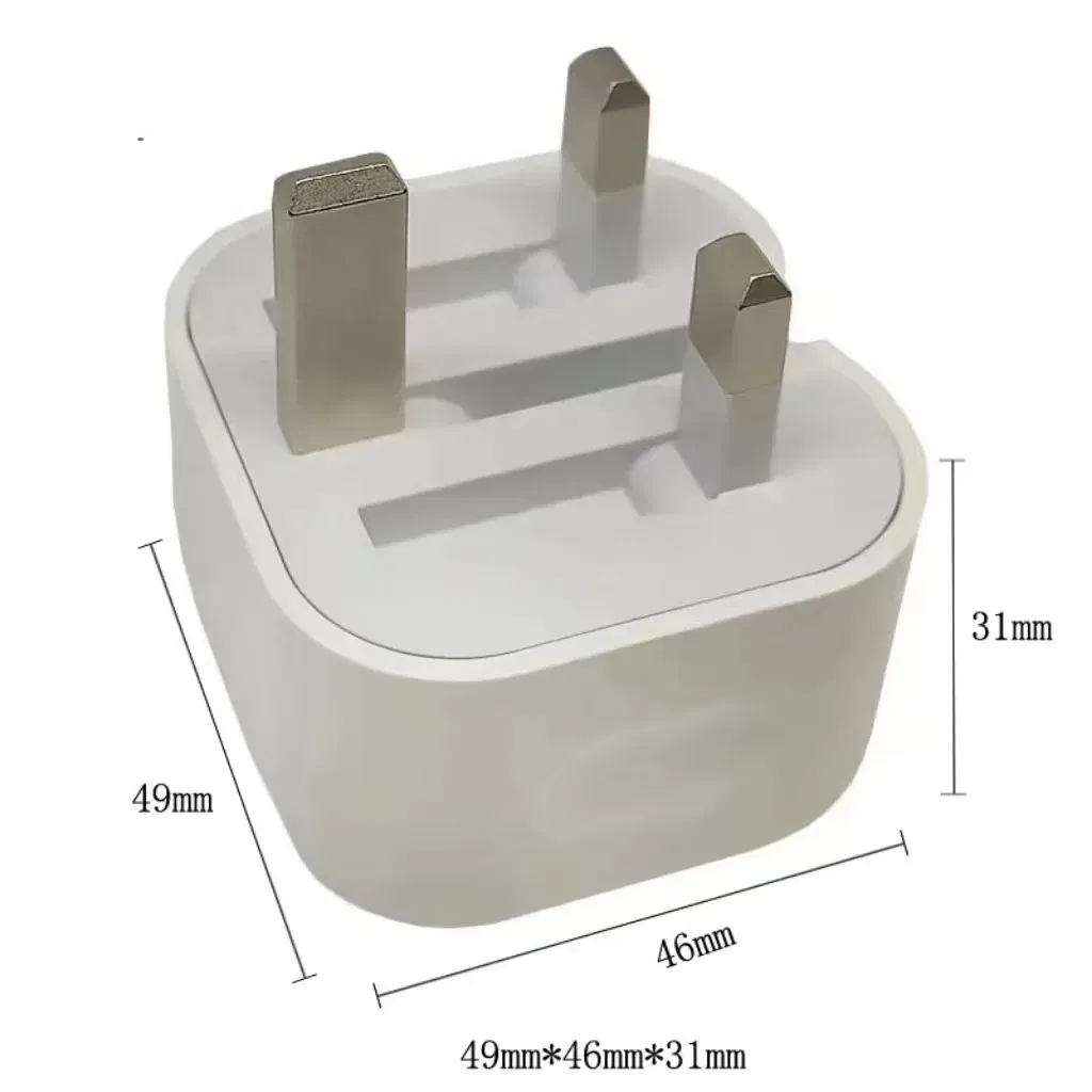 USB-C 20W Power Adapter Adapter for iPhone Quick Charging Pd 20W Adapter Portable UK 20W Power Adapter Mobile Accessories