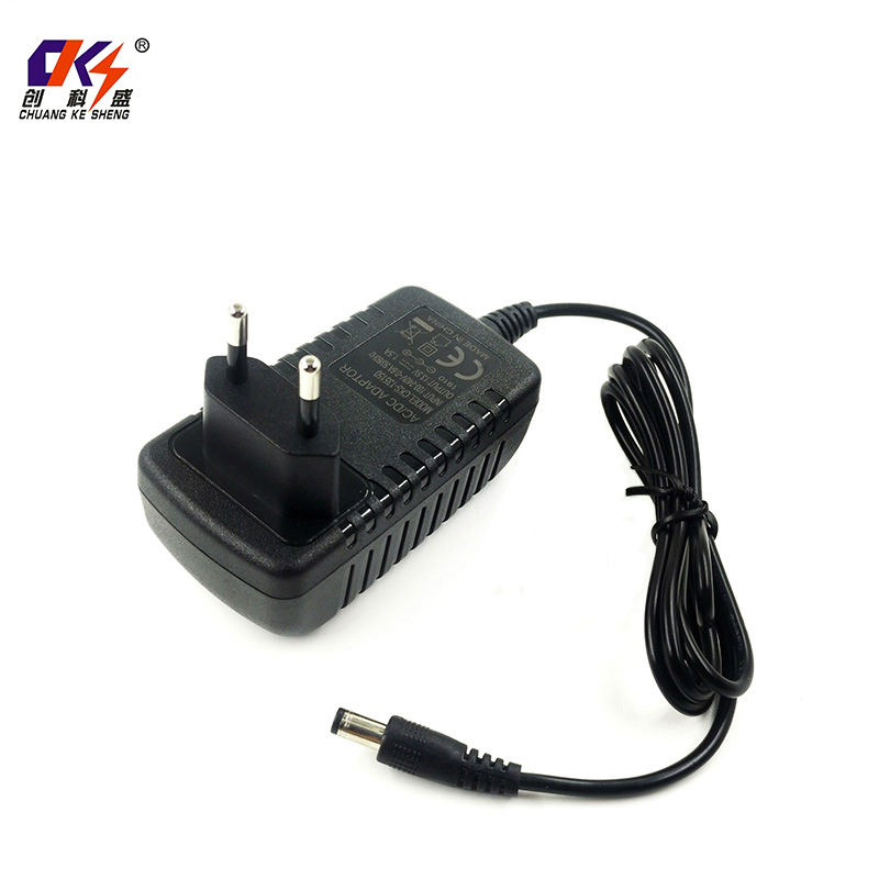 AC DC Adaptor European Standard Convenient Plug Fast Charge 12V1.5A Switching Power Adapter