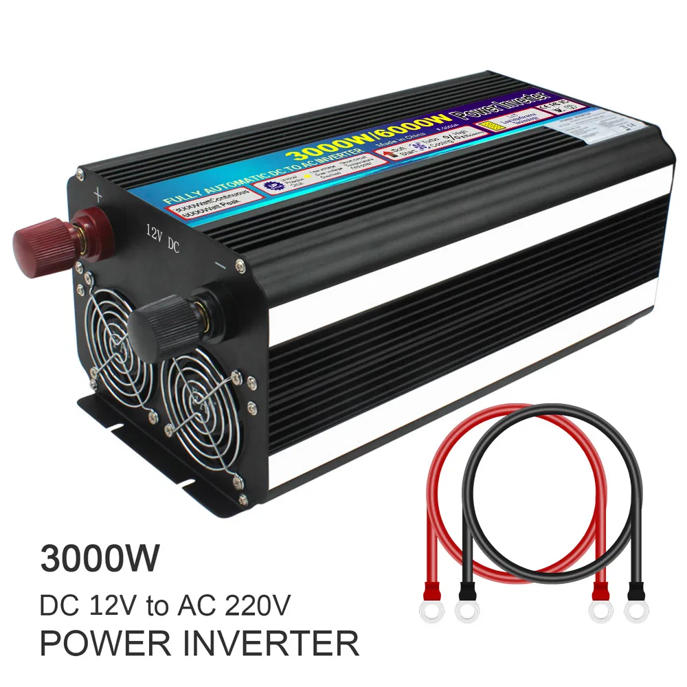 Universal Sockets 3000W 4000W 5000W 6000W Modified Sine Wave Power Inverter DC 12V to AC 220V 230V Converters and Inverters