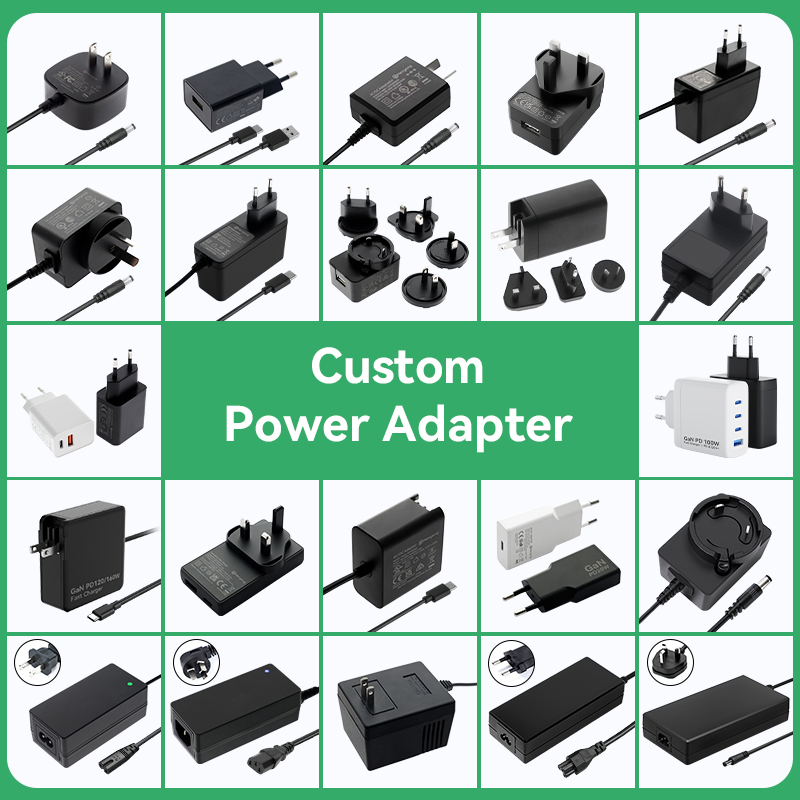 CE RoHS UL cUL CB FCC AC/DC Power Adapters 5V 6V 9V 12V 15V 24V 0.5A 800mA 1A 2A 3A 4A 5A 6A 7A EU Us Power Adapter for CCTV Box Router Beauty Equipment