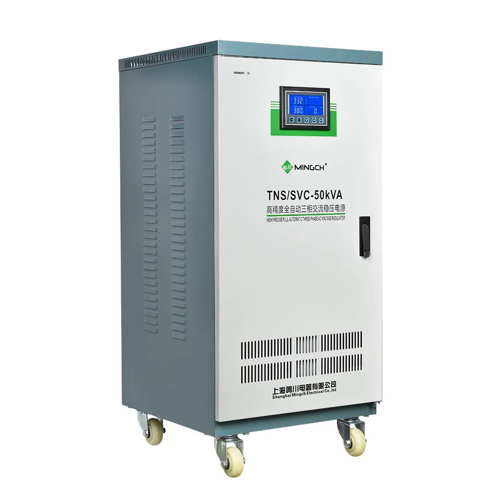 Mingch Tns-20kVA 30kVA 40kVA 50kVA 100kVA 120kVA Three Phase 380V 400V 415V 440V Servo Motor Automatic Voltage Regulator Stabilizer Factory Price