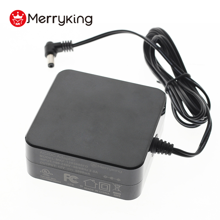 Universal 100-240VAC 50/60Hz Folding Us Plug AC DC Power Adapter 24V 2.5A Wall Adapter