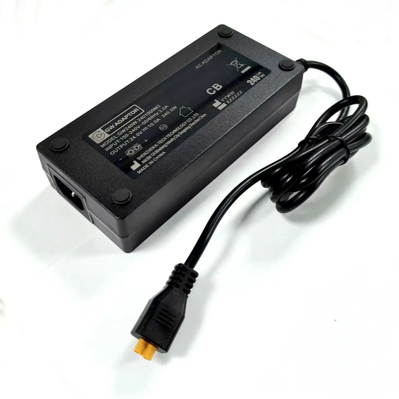 240W GaN 19V 12.63A IEC60601 Complied External Compact Desktop Medical Power Adapter