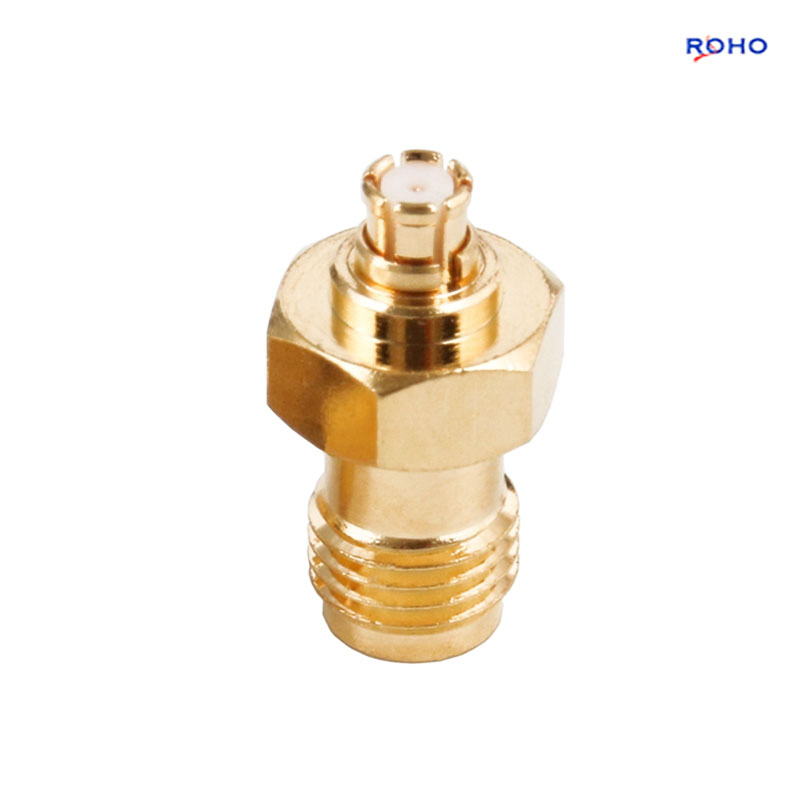 SMP Female to SMA Female Straight RF Connector Adapter