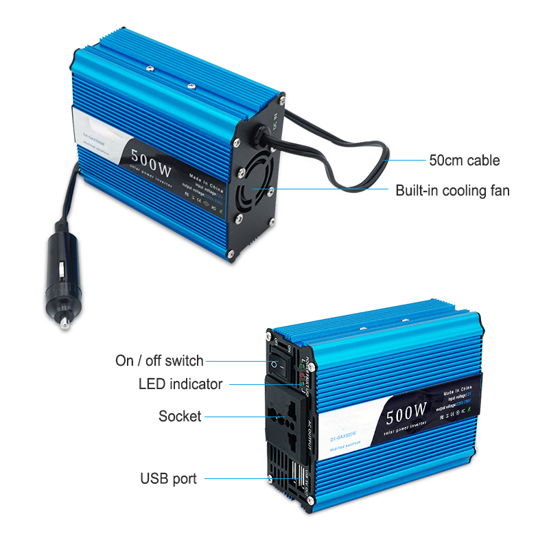 Universal Car Power Inverter 150W 500W DC to AC Converter