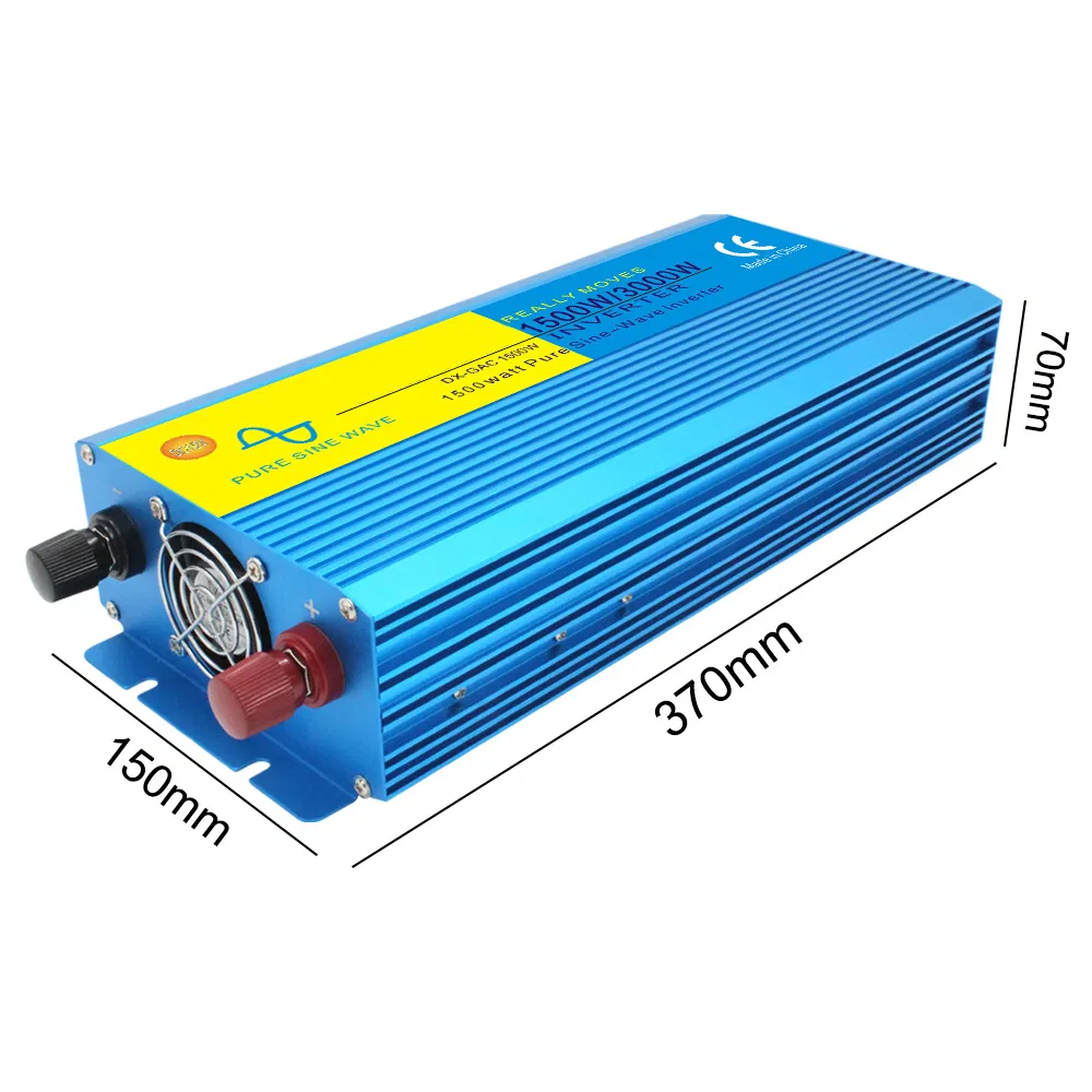 Converter for Home 1500W 1.5kw 3000W DC to AC 12V 220V Pure Sine Wave Power Inverter Universal Sockets