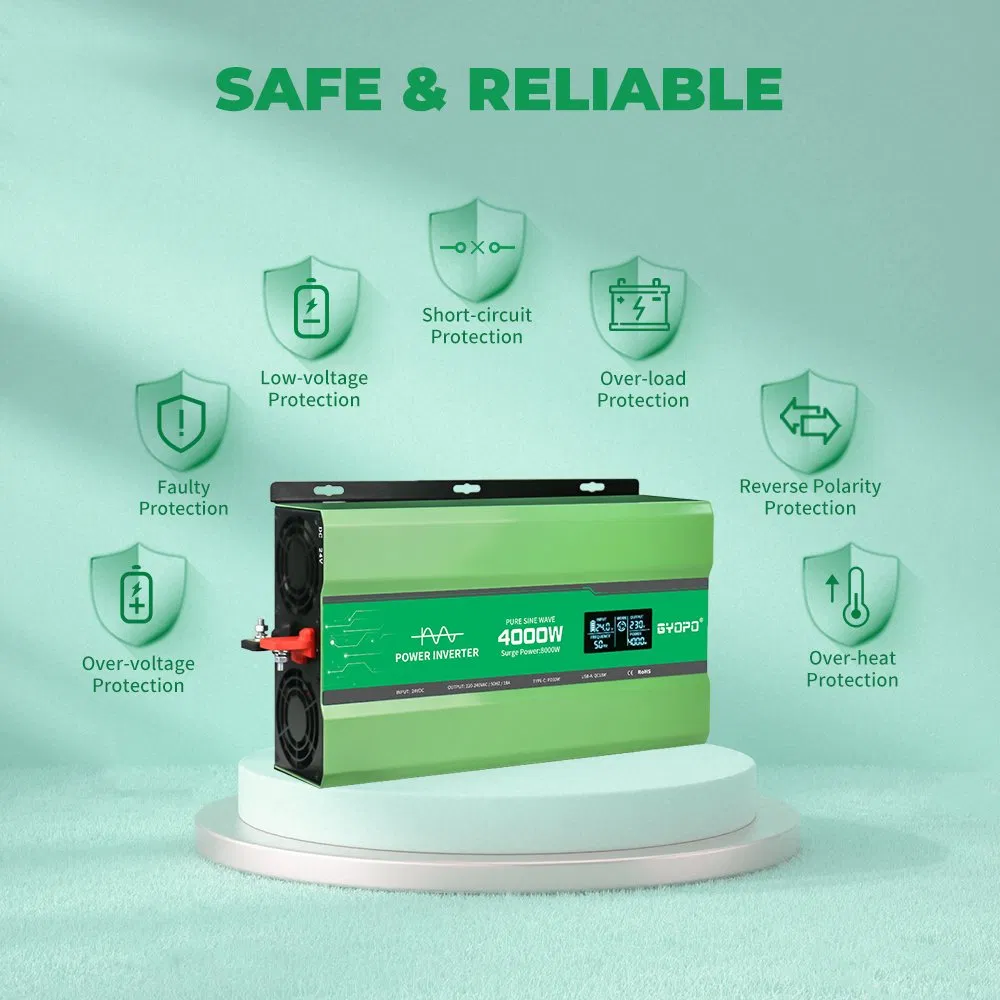 4000W DC 12V 24V to AC 220V off Grid Power Supply Power Converter for RV Camping