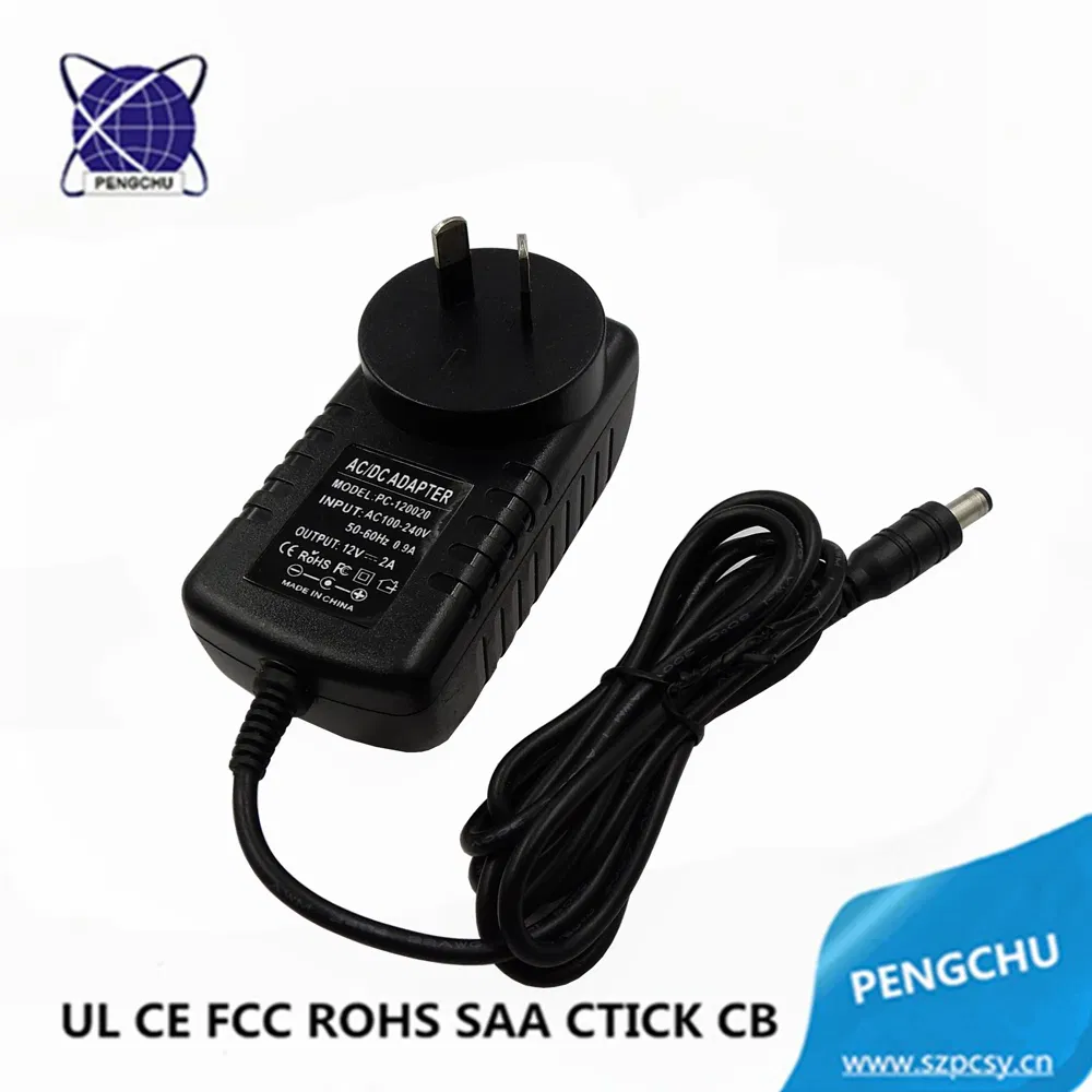 EU AU US UK Plug AC to DC 24W 12V 2A Wall Plug Charger Switch Power Adapter for Fans