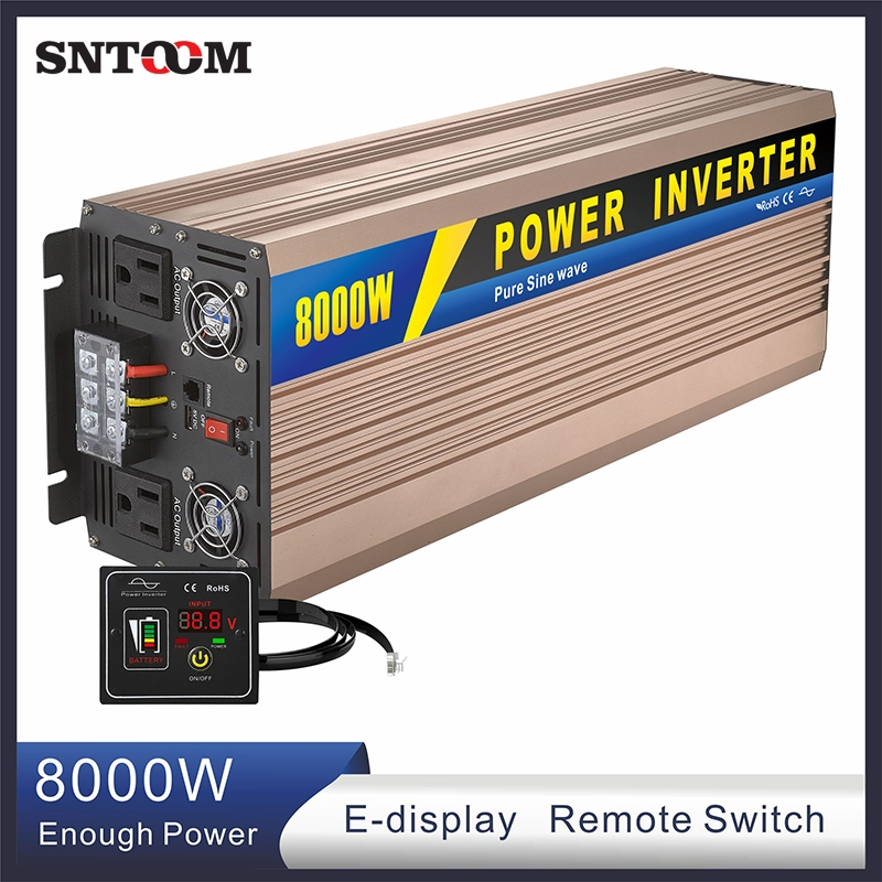 24V/48V/96V DC to 110V/220V AC off Grid Power Inverter 8kw Pure Sine Wave Converters Inverters