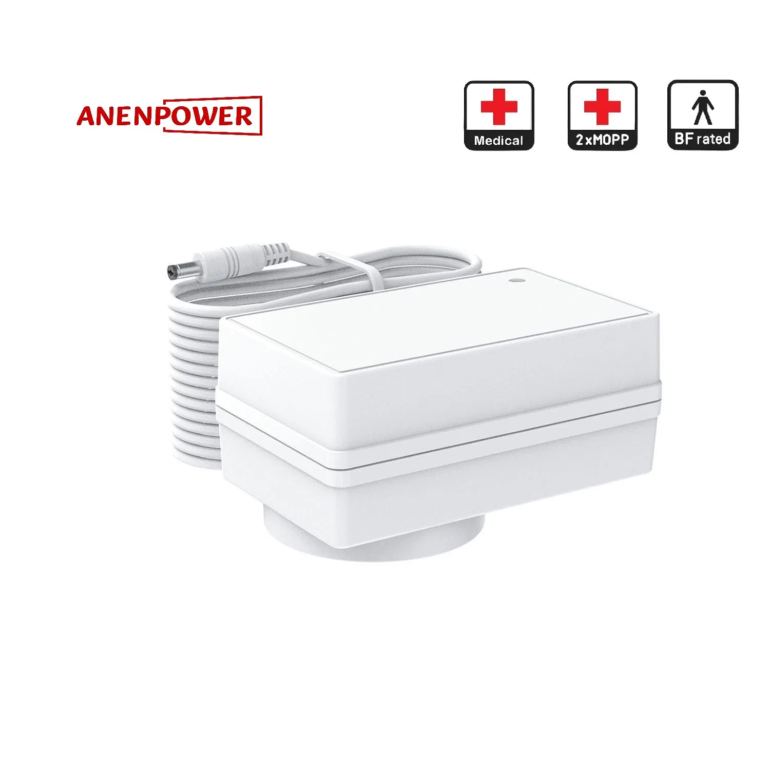 EU Plug 12V 3A Medical Power Adapter IEC 60601-1 CE Certified for Portable Patient Monitors