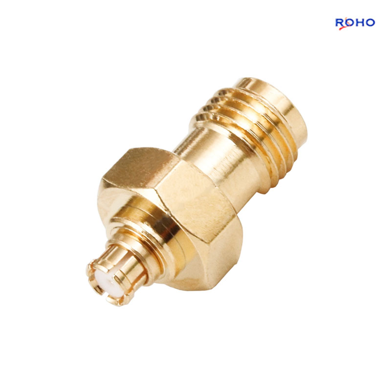 SMP Female to SMA Female Straight RF Connector Adapter