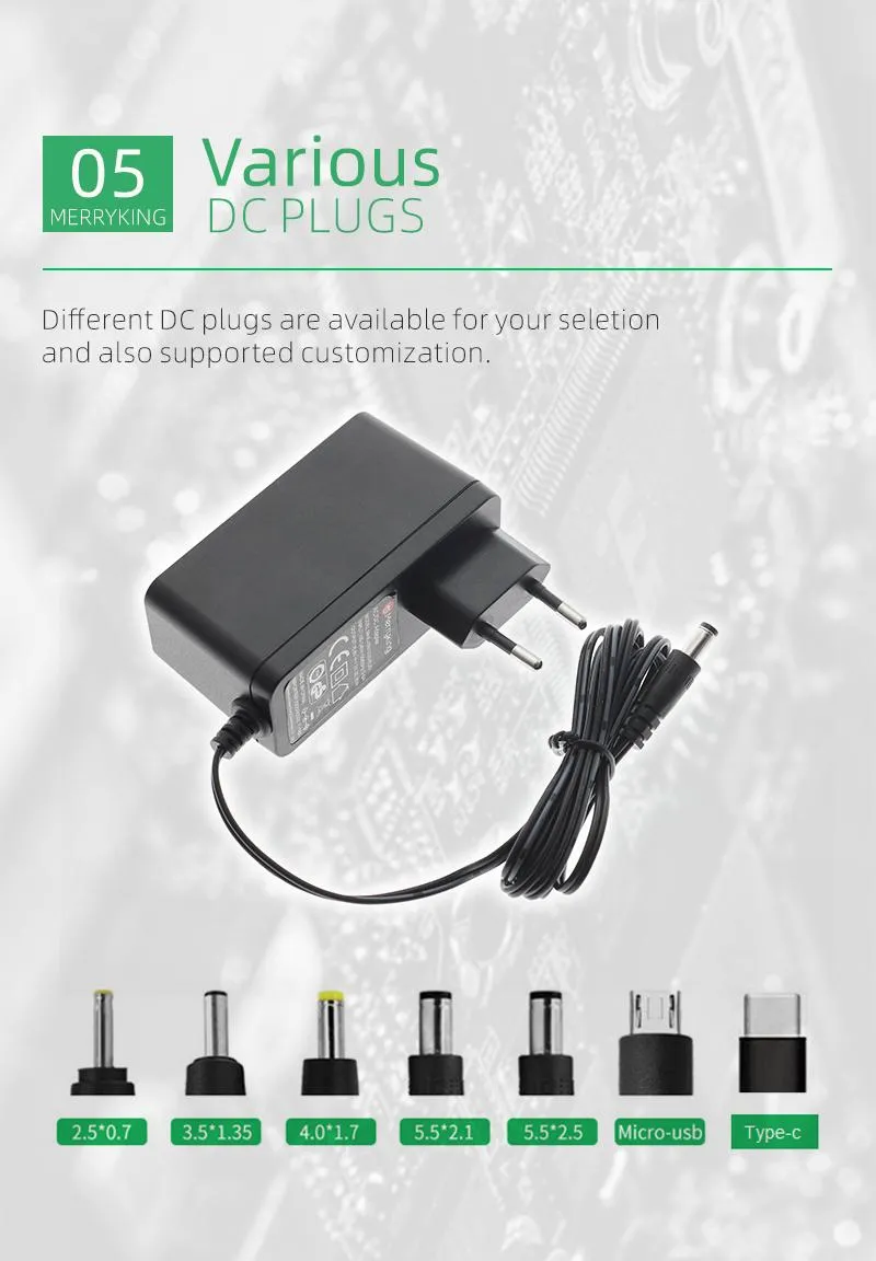 Universal 12V AC DC Power Adapter Transformer for Electronics