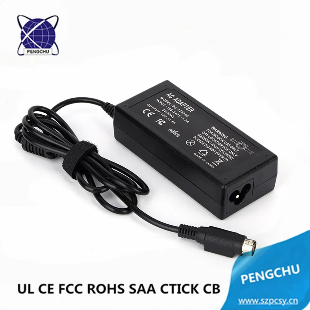 Desktop Switch Mode Power Supply 5V 5A 25W AC DC 4 Pin Power Adapter