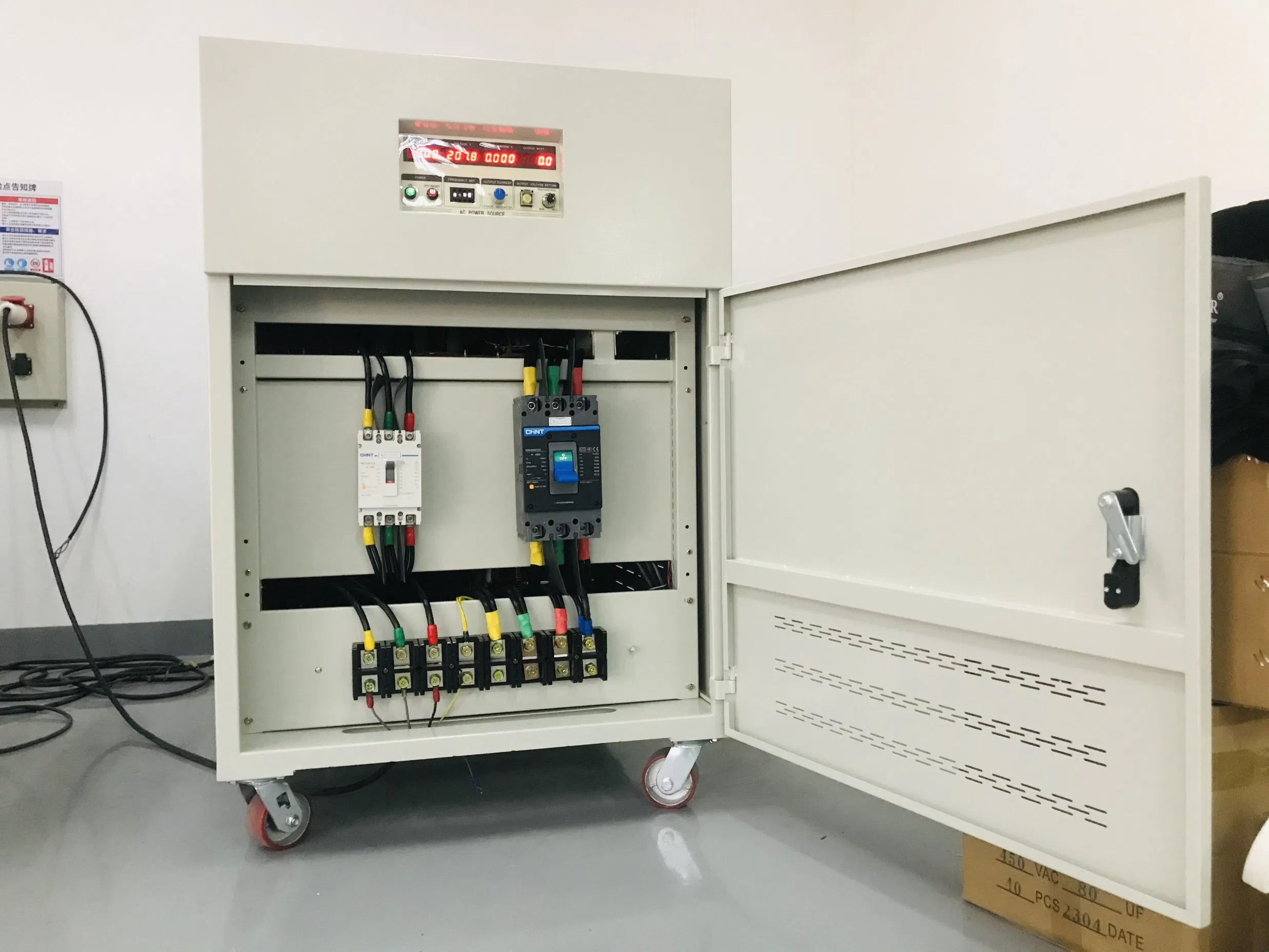 100kVA 60Hz to 50Hz Programmable AC Power Source Frequency Converter for Air Conditioner Equipment Testing