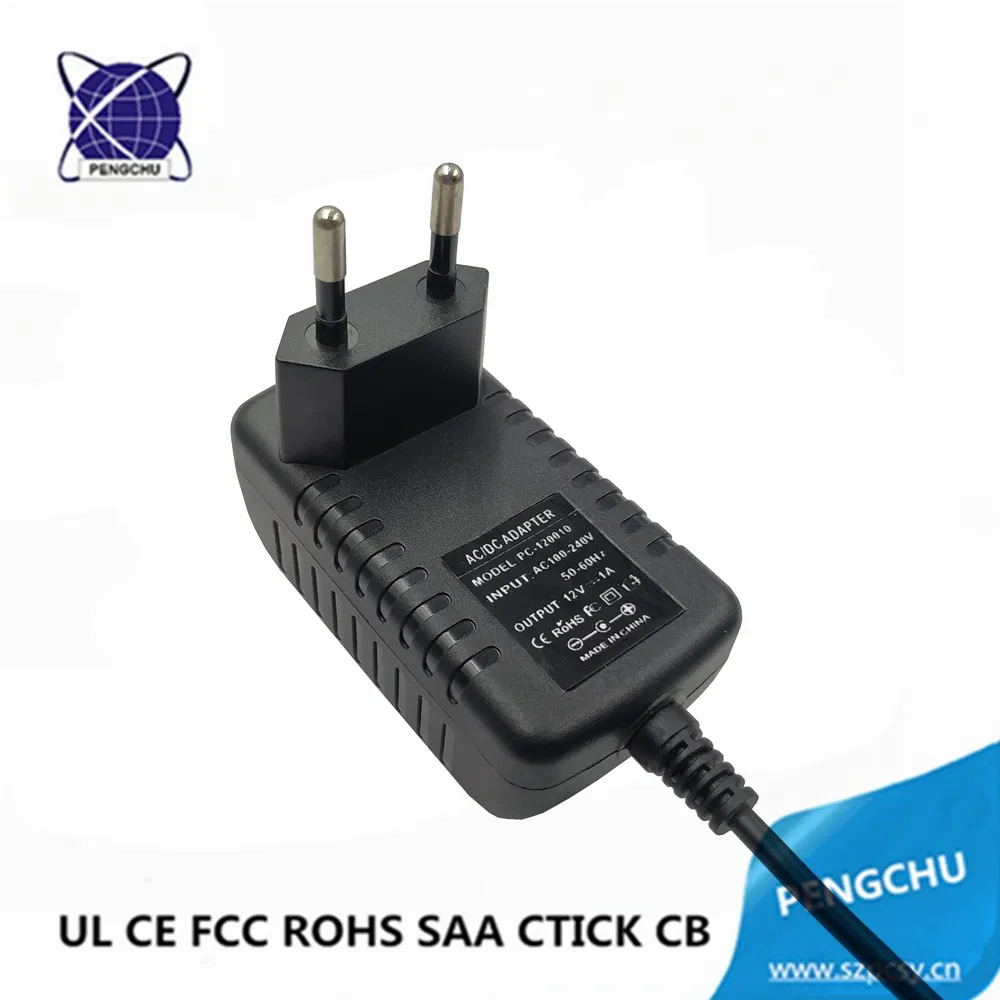12V 0.5A 1A 2A 3A AC DC Wall Mounted Power Adapter with UL ETL CE FCC RoHS SAA C-TICK Approved