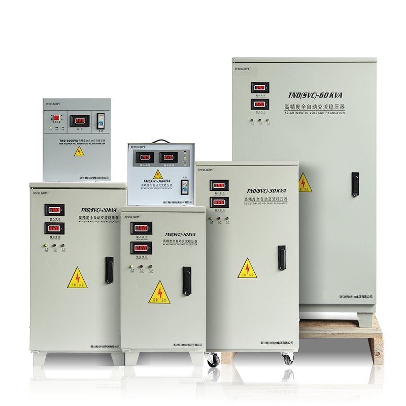 Voltage Regulator High Quality Tnd/SVC 3~60kVA AC Single Phase Automatic Voltage Stabilizer
