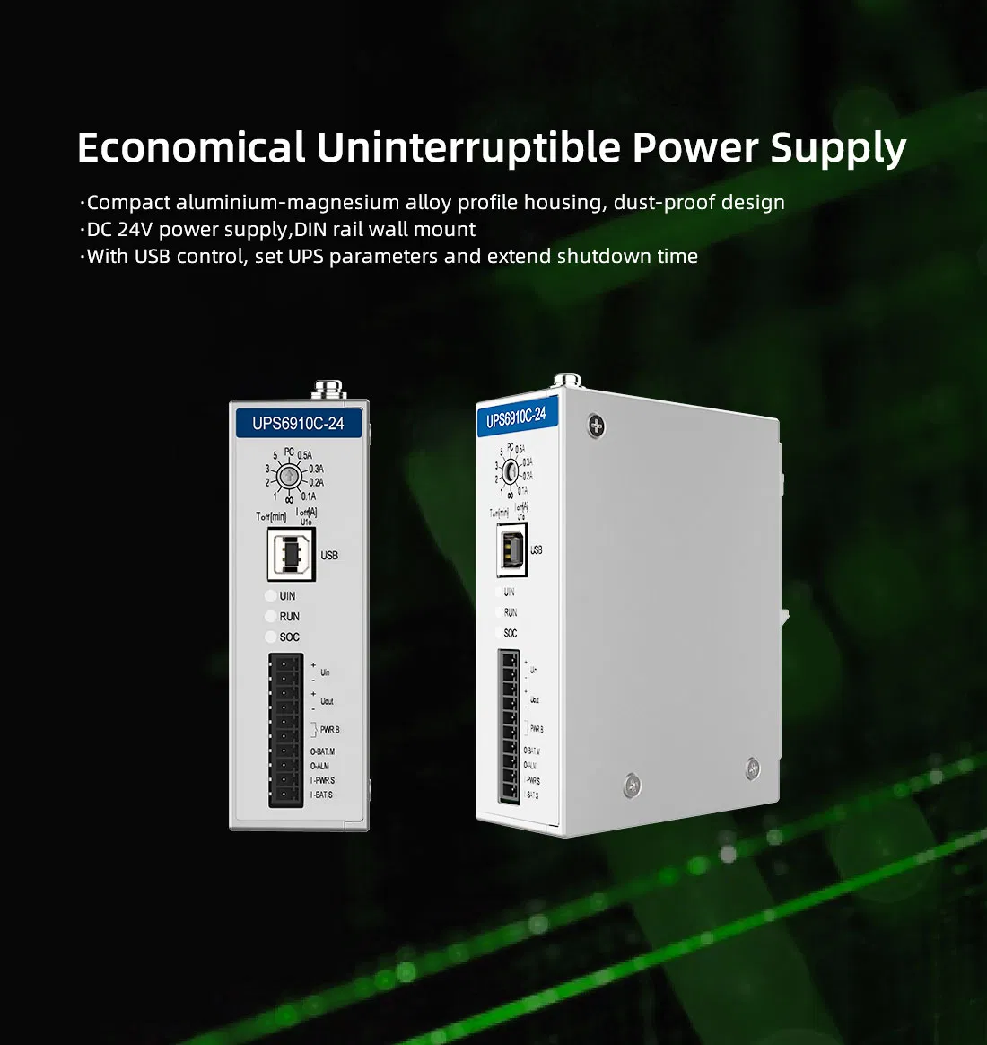 Panelmate Economical Mini DC UPS DC 24V Industrial Power Supplies Uninterruptible Universal UPS
