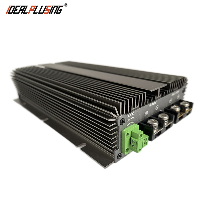 Waterproof IP67 12V 24V Boost 56V EV Fast DC-DC Step-up Converter Battery Charger Used for Car Bus Vehicle Boat Motor 20A 1120W