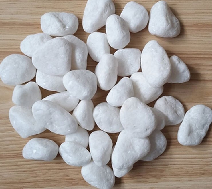 Garden Landscape Stone Natural Snow White Quartz Pebbles