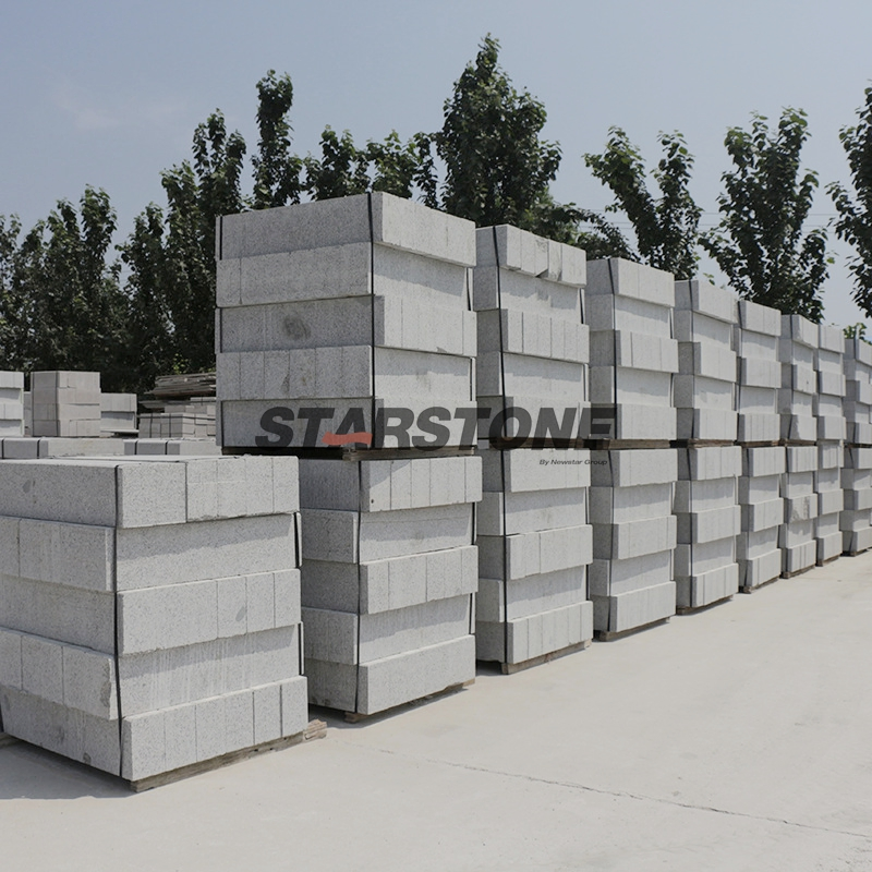 Natural Light Dark Grey Black Red Yellow Marble Granite Basalt Porphyry Kerbstone Cobblestone Flagstone Curbstone Cube Cobble Cubic Paving Paver Tumbled Stone
