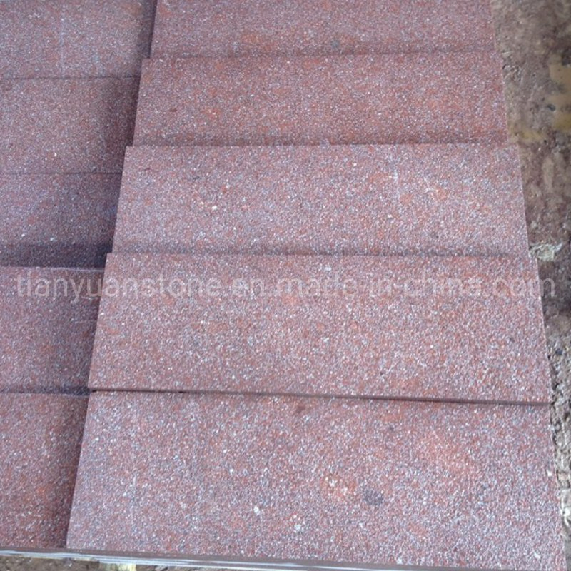 Red Porphyry / China Granite Cube Stone &amp; Pavers, Cut to Size
